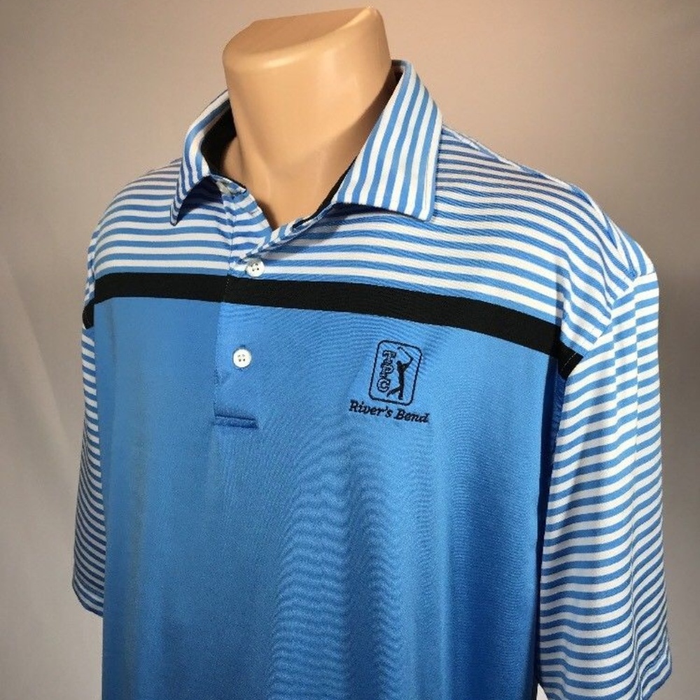 Footjoy XL Polo Mens Shirt Short Sleeve Blue